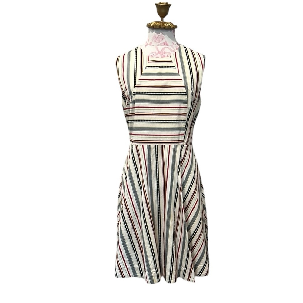 Taupe Striped Sleeveless A-Line Dress by kate spade.  Size 8
